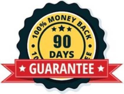 Official 90-day guarantee graphic offering secure and worry-free trial for TrimPure Gold Patch